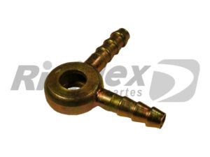 ARO DE 6MM CON RACORD DE 5MM DOBLE A 90 GRADOS